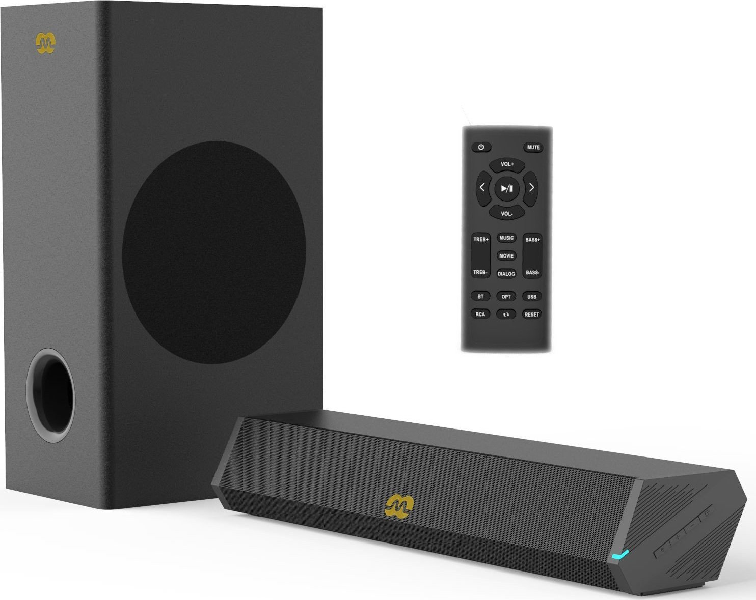 Soundbar Mozos GS-BAR BT, Bluetooth, HDMI ARC, i zi