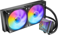 Ftohës uji për procesor AZZA WAK Pyramid 240 ARGB, 240mm, ARGB, i zi