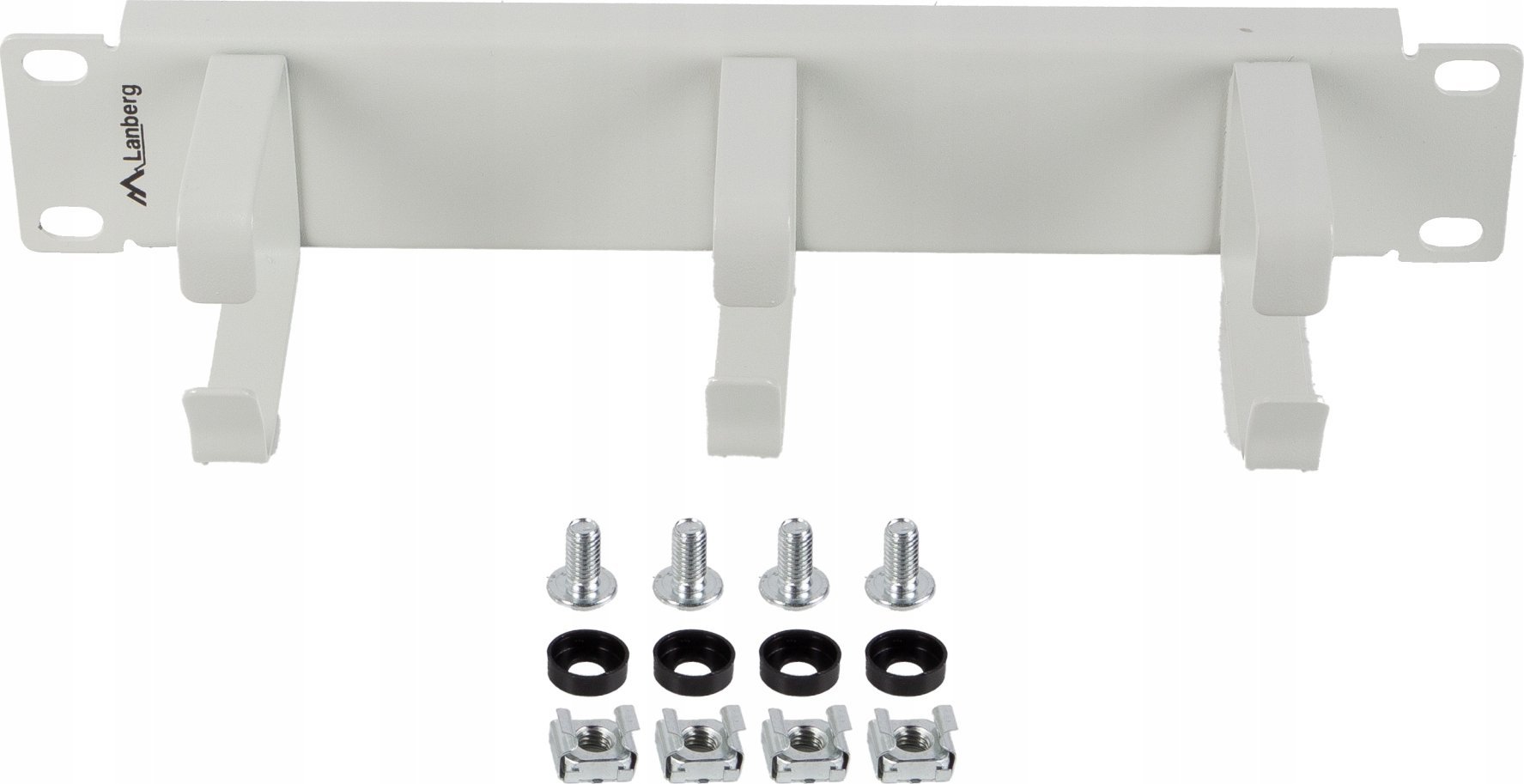 Organizues kabllosh KSH, 10", 3 mbajtëse metalike Type B, gri