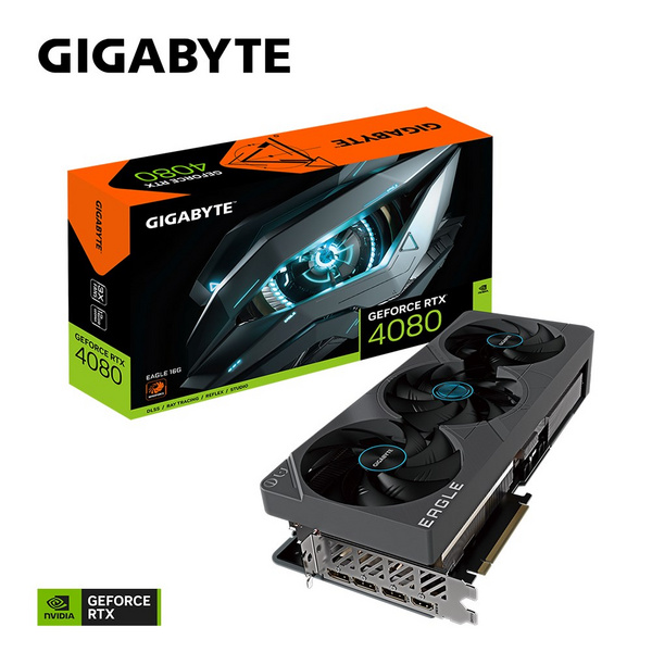 Kartë grafike GIGABYTE NVIDIA GeForce RTX 4080, 16 GB GDDR6X, GV-N4080EAGLE-16GD