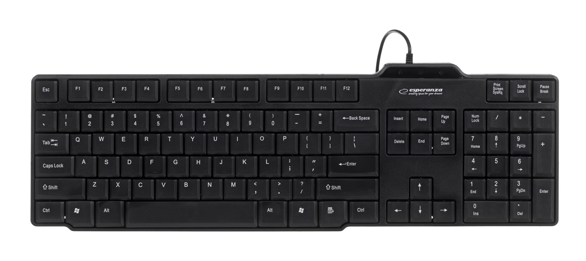 Tastierë Esperanza EK116, USB, e zezë