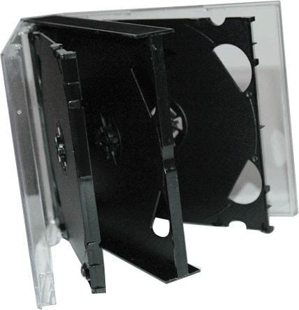 Kuti për CD DVD MediaRange, kapacitet 6 disqe, e zezë
