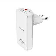 Karikues USB Nevox Dual Slim, 45W PD PPS QC3.0 GaN, i bardhë