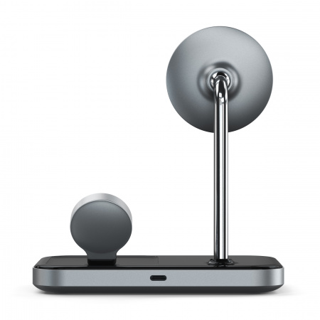 Mbajtëse karikuese Satechi Aluminium 3-in-1 Magnetic Wireless, e zezë