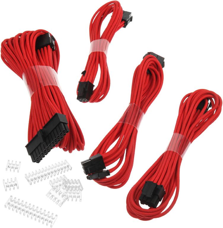 Kabllo Phanteks PH-CB-CMBO_RD, 0.5m, e kuqe