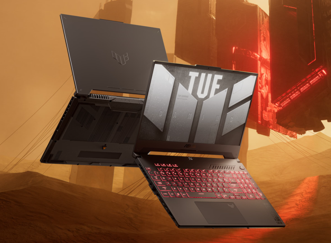 Лаптоп Asus TUF Gaming A15 (FA507NVR-LP005), 15.6", Ryzen 7 7435HS, 16GB RAM, 512GB SSD, RTX 4060, 144Hz, црна/сива