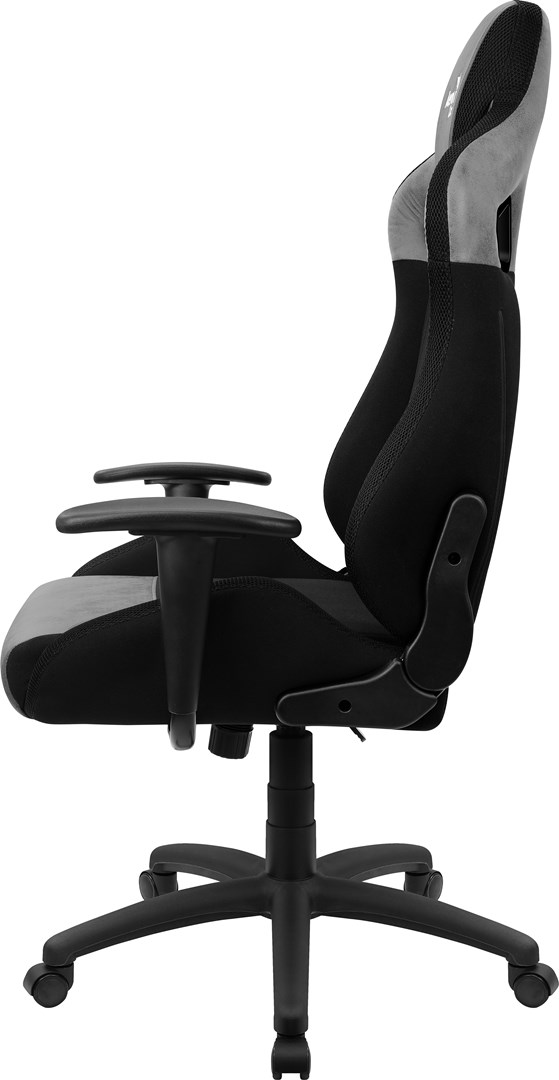 Гејминг столица AeroCool EARL AeroSuede, 150 kg, црна/сива