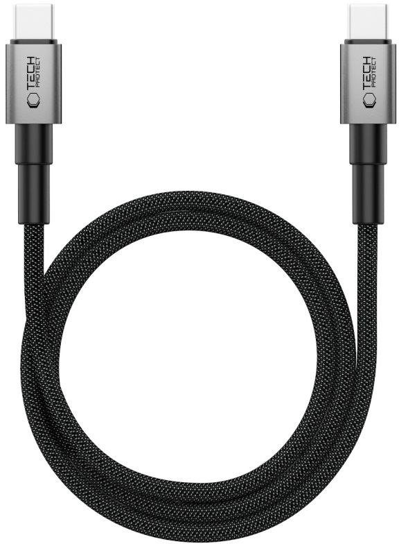 Kabllo USB C Adaptec Tech-Protect Ultraboost DNA MagTwist, 100W 5A, 1m, gri