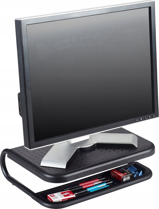 Mbajtëse monitori Q-CONNECT, 38x29.5 cm, e rregullueshme, e zezë