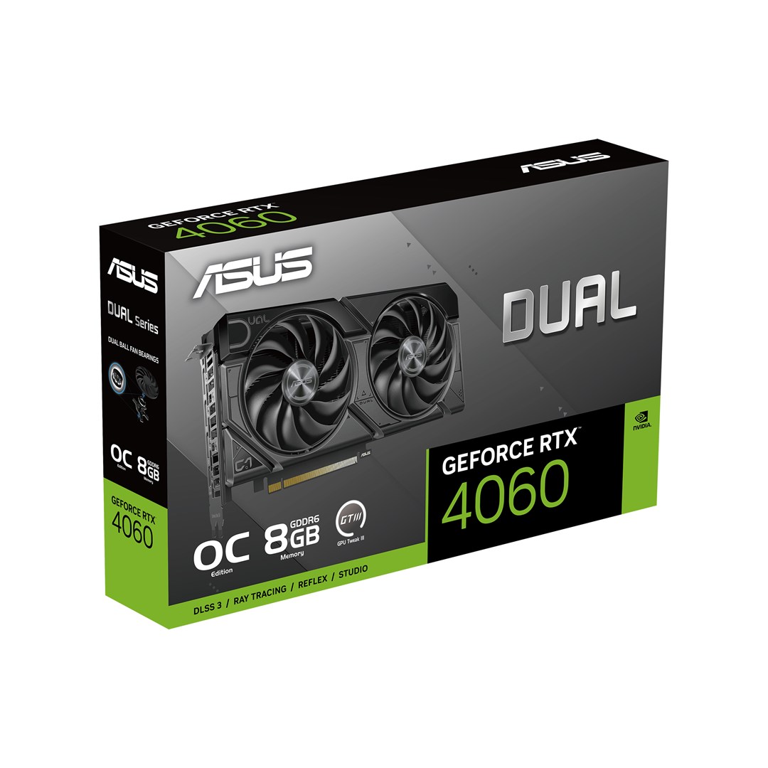 Графичка картичка ASUS Dual NVIDIA GeForce RTX 4060, 8 GB GDDR6