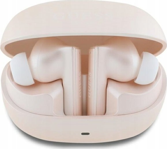 Kufje Bluetooth Guess GUTWST88MCTGP TWS, me stacion karikimi, rozë