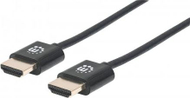 Kabllo Manhattan HDMI - HDMI, 3m, e zezë