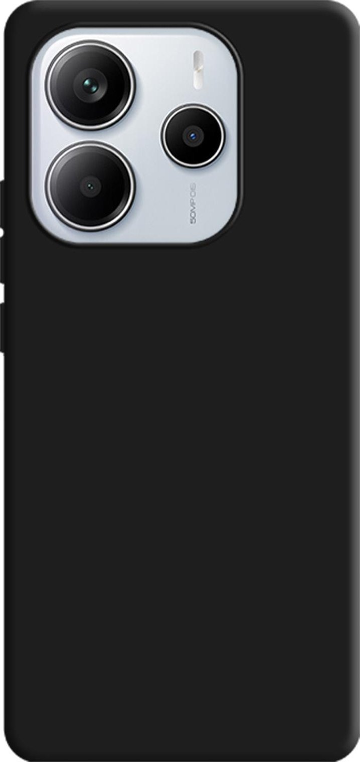 Силиконска футрола 3mk за Xiaomi Redmi Note 14 5G, заштитна, црна