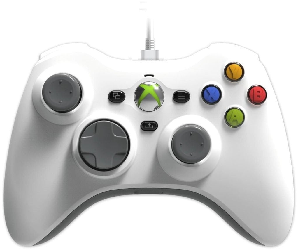 Kontroller me kabllo Hyperkin Xenon për Xbox Series X S Xbox One PC, USB Type C, me dridhje, i bardhë