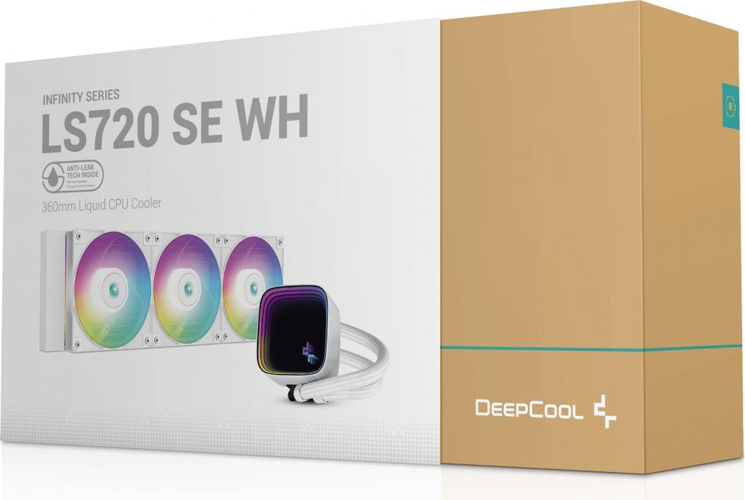 Ftohës me ujë Deepcool LS720 SE WH (R-LS720-WHAMMM-G-1), 2250 rpm, 32.9dBa, 85CFM, ARGB, 360mm