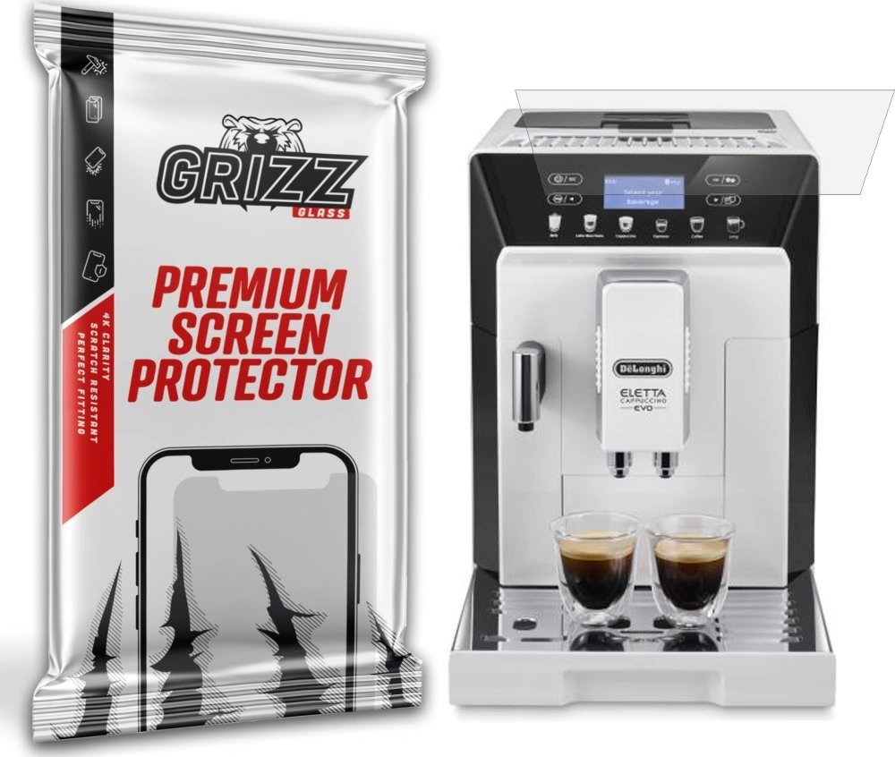 Mbështjellës ekrani GrizzGlass DeLonghi Eletta Cappuccino Evo Ecam 46.86X, mat