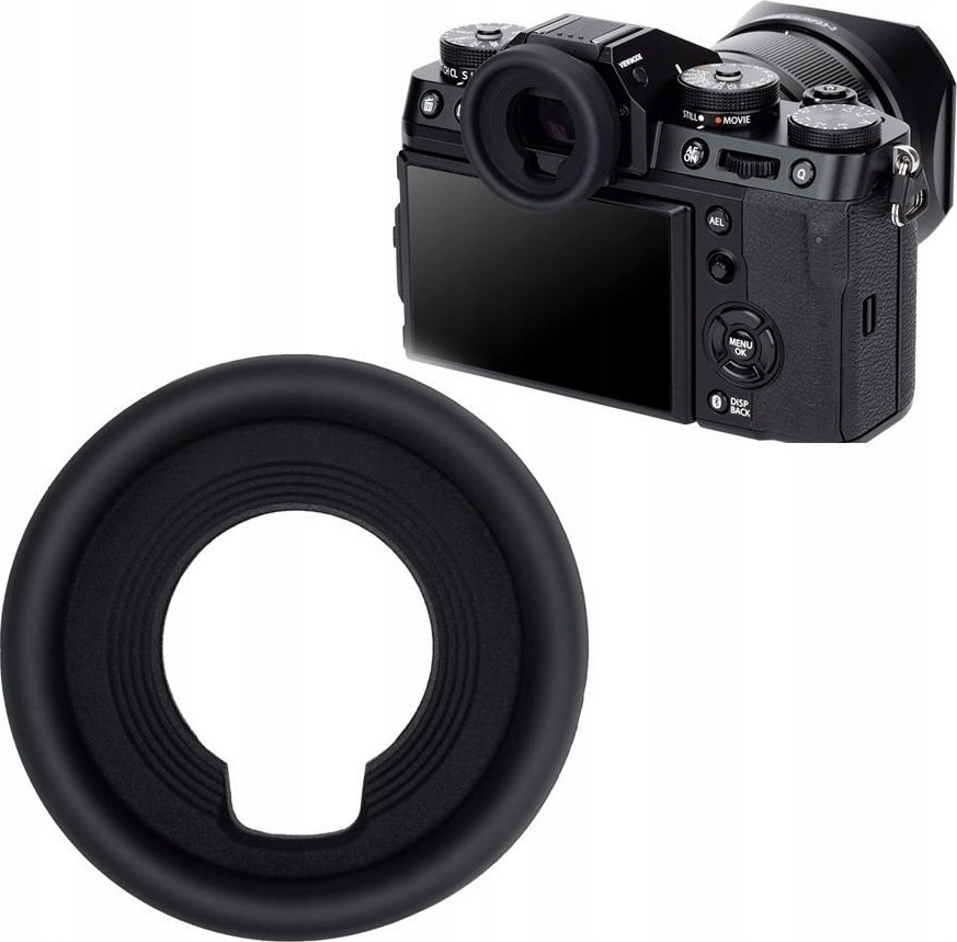 Eyecup për vizor kamere JJC EF GFX, material i butë, dizajn ergonomik, i zi