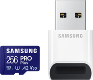 Kartë memorie Samsung PRO Plus UHS-I U3 (Class 10) Micro SDXC 256GB + përshtatës USB