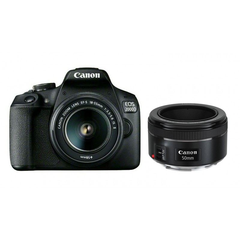 Canon EOS 2000D 18-55mm + 50mm