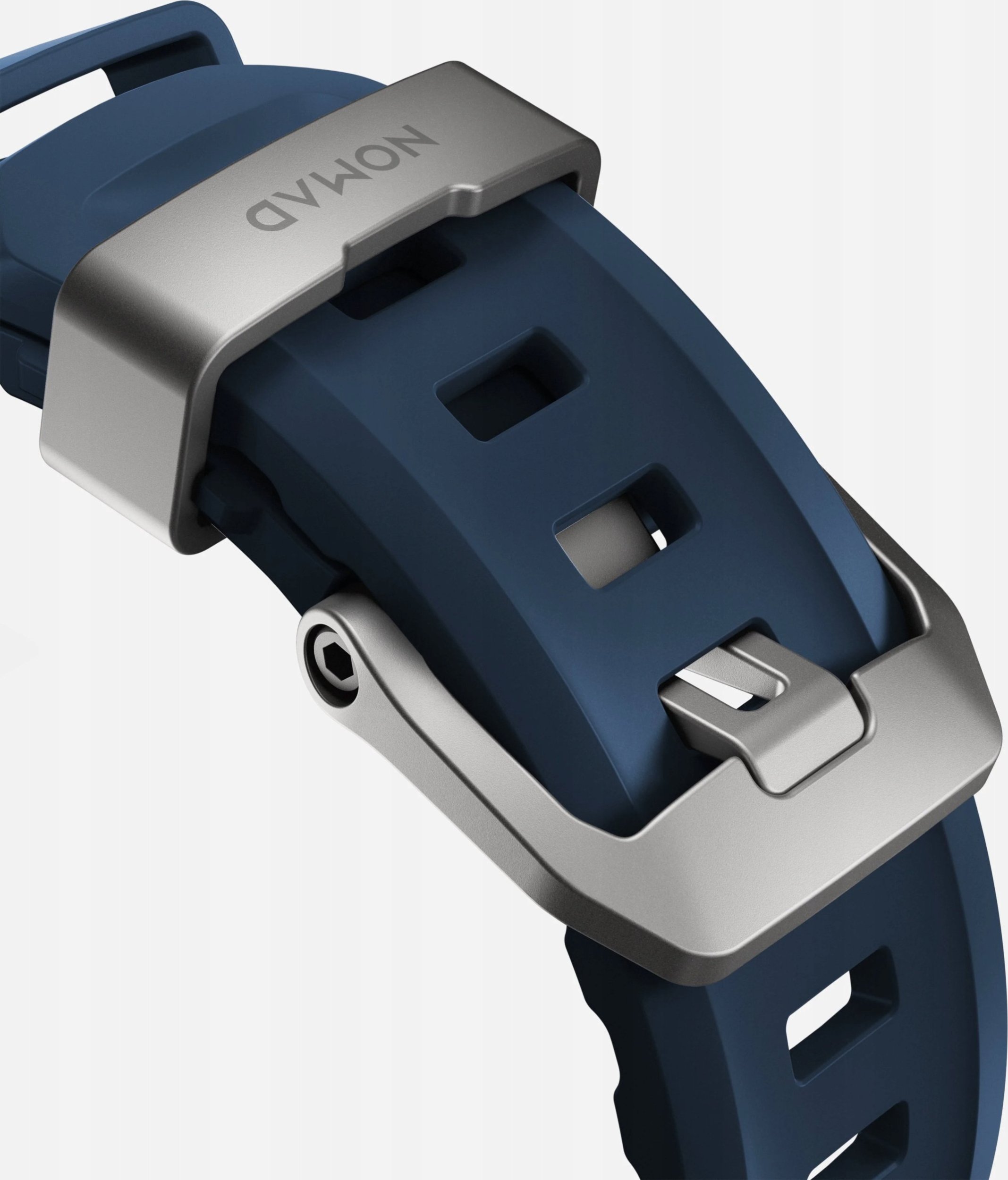 Rrip sportiv për Apple Watch Rocky Point Atlantic, 46mm 49mm, gome FKM, titanium natyral