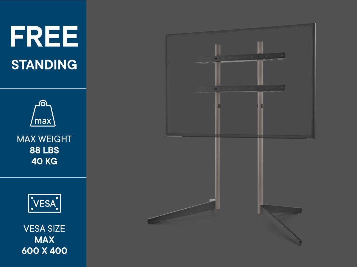 Stativ dyshemeje One For All WM7611, për TV 32"-65", 40 kg, i zi