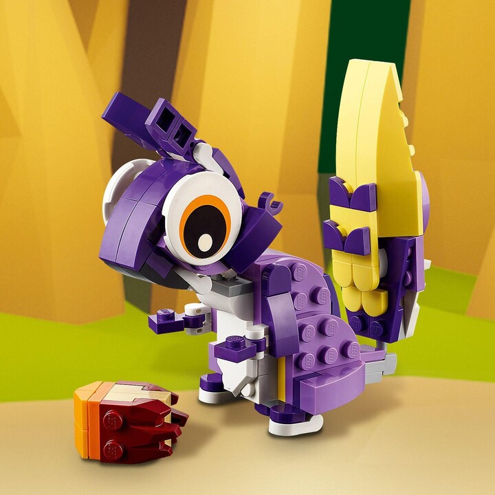 Set LEGO® Creator 3in1 31125 Magic Forest Animals, 175 pjesë