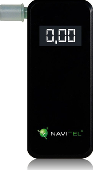 Tester personal alkooli Navitel Alc 01, sensor elektrokimik, me gojnikë dhe kuti, i zi