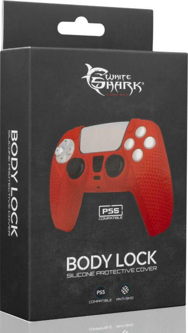 Mbrojtëse White Shark për konsolë PS5, e kuqe