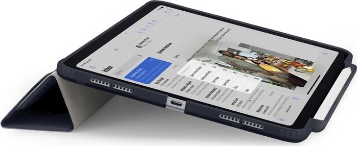 Mbulesë tabletë Pipetto Origami No3 Pencil Case, për iPad Pro 11" 2024, me stand, blu e errët