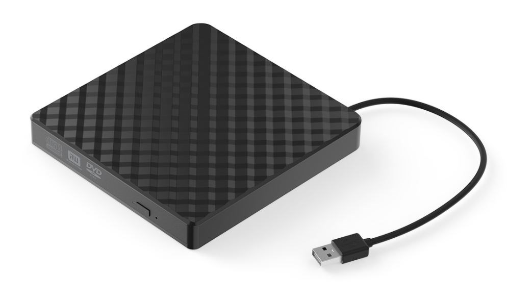 Njësi optike DVD e jashtme Krux KRX0071, USB 2.0, MDISC, e zezë 