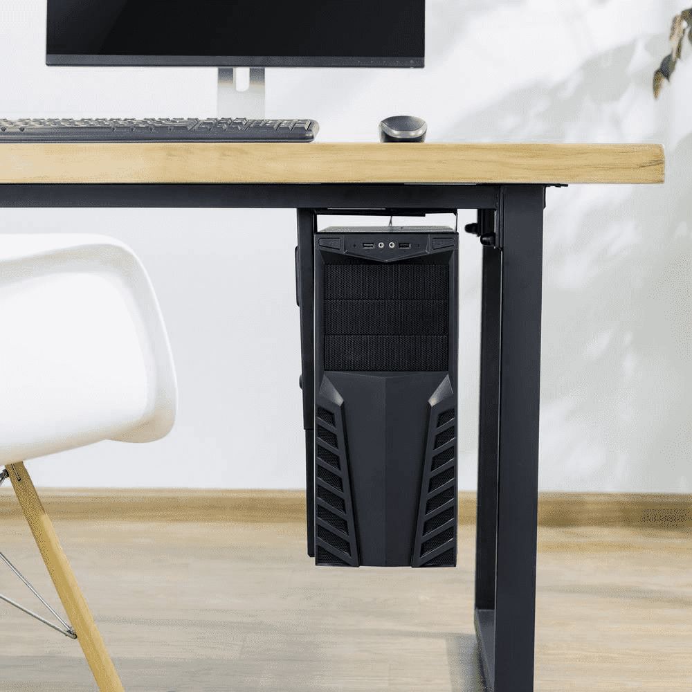 Mbajtëse kompjuteri LogiLink EO0005, montim nën tavolinë, rrotullim 360°, e zezë