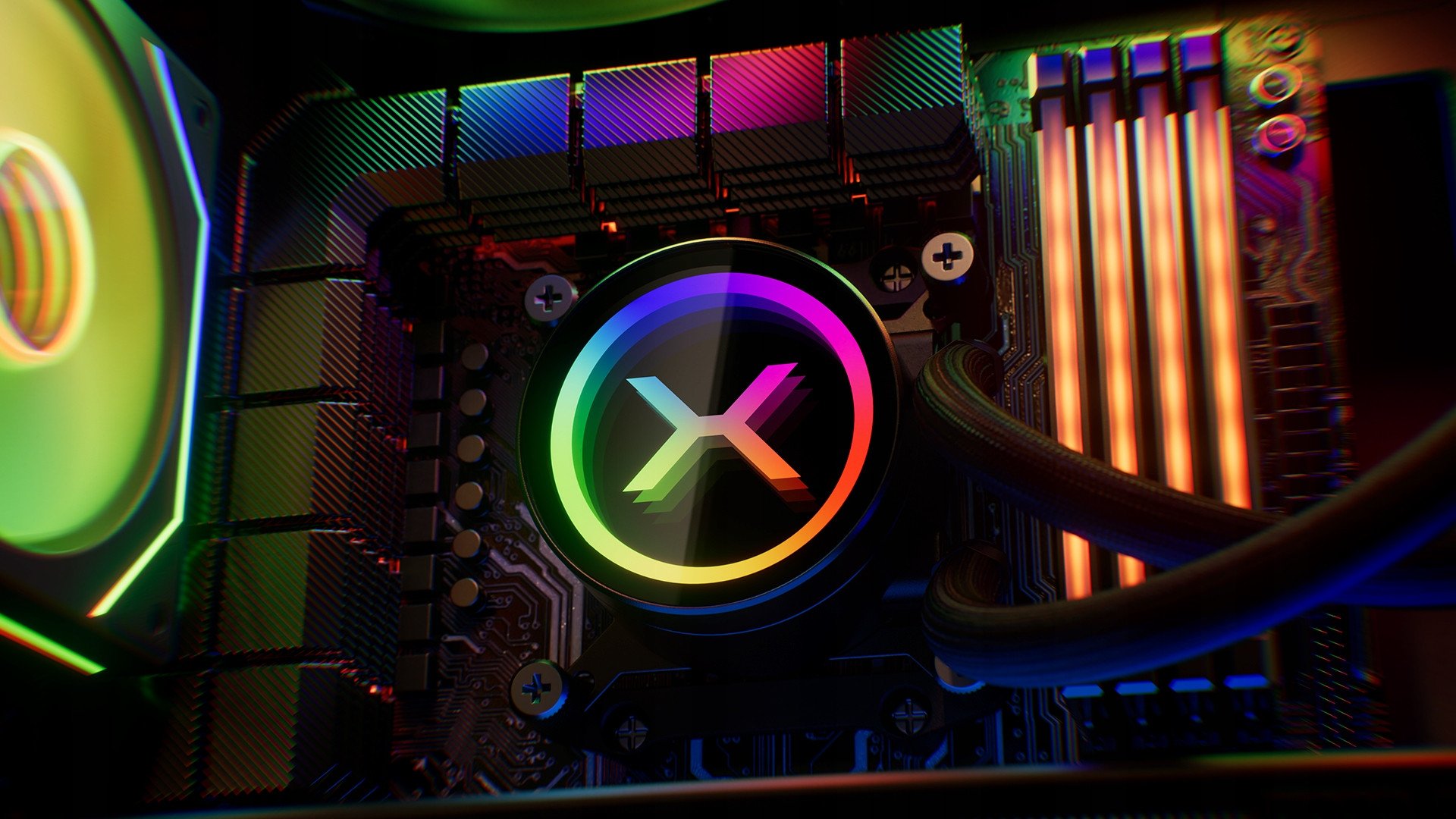 Ftohës uji për procesor Krux HydroX 240 ARGB, 240mm, dy ventilatorë 120mm PWM, me ARGB