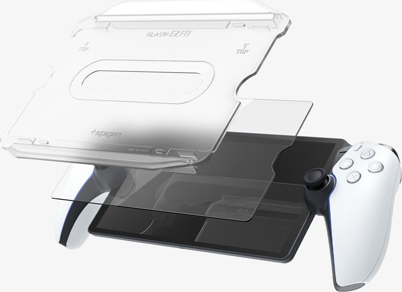 Xham mbrojtës Spigen EZ Fit për Sony PlayStation Portal, xham i fortë 9H, transparencë e lartë