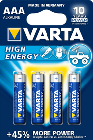 Bateri Varta High Energy AAA / R03, 4 copë