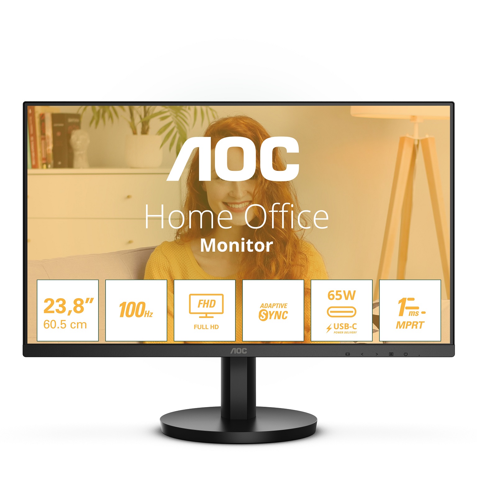 Monitor AOC 24B3CA2, 23.8", Full HD, i zi