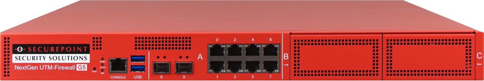 Pajisje sigurie Securepoint RC1000R G5, UTM firewall, për rrjete të mëdha