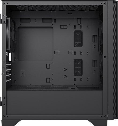 Kuti kompjuterike Montech AIR 100 LITE 2025, MicroATX, xham i temperuar, e zezë