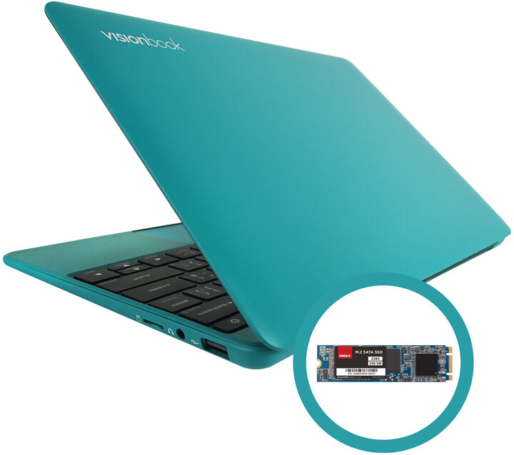 [OUTLET] Laptop UMAX VisionBook 12WRx, 11.6 ", Intel Celeron N4020, 4GB RAM, 128GB eMMC, Intel UHD Graphics, i gjelbër	