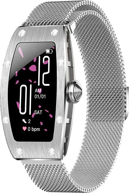 Smartwatch Kumi K18, 1.04", IP68, argjendi