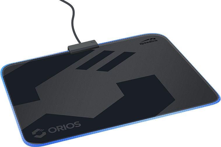 Mousepad gaming Speedlink Orios, LED, soft, i zi gri