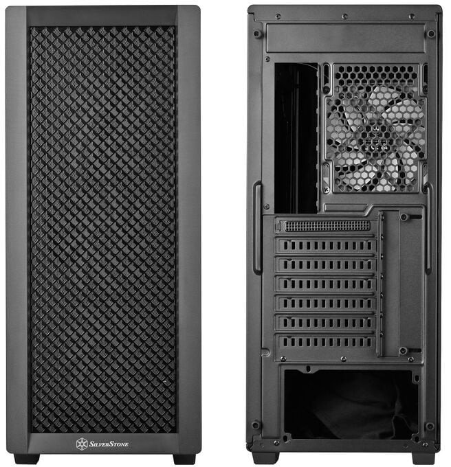 Куќиште за компјутер SilverStone FARA 515XR, mid tower, калено стакло, црно