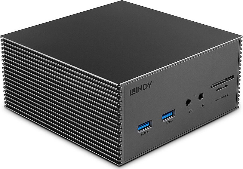 Doking stacion Lindy DST-Pro 101 USB-C, 4K, 100W, gri