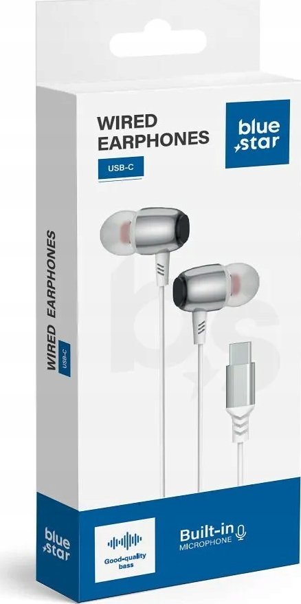 Kufje me kabllo Blue Star M09C, Type C DAC, 1.2 m, të bardha