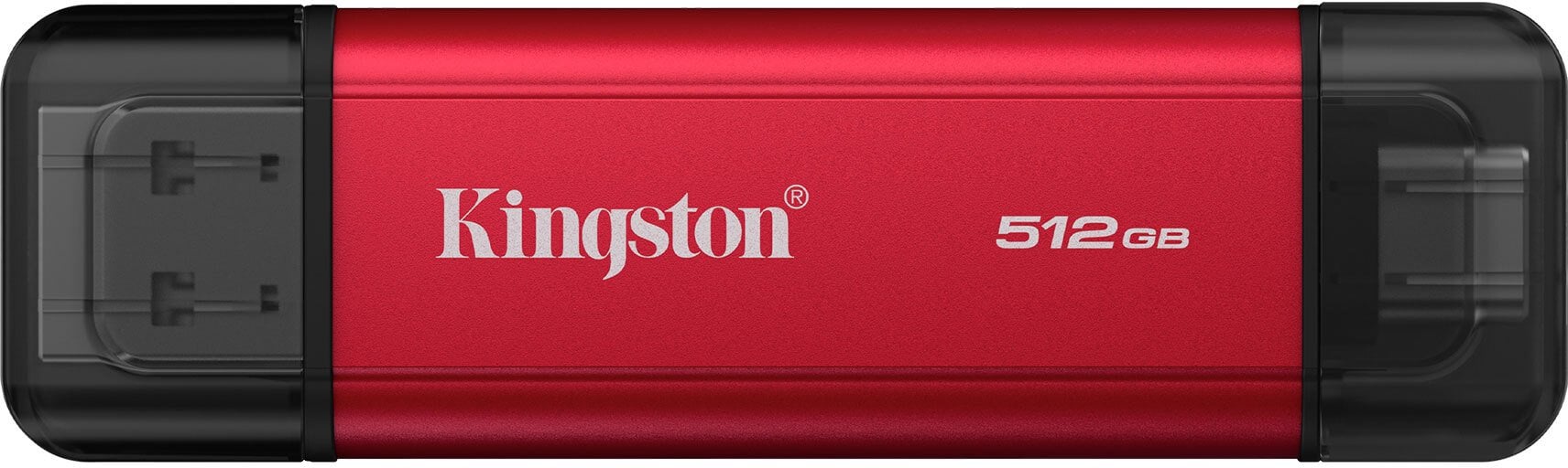 SSD portabël Kingston Dual, 512GB, USB 3.2 Gen 2, gri metalik