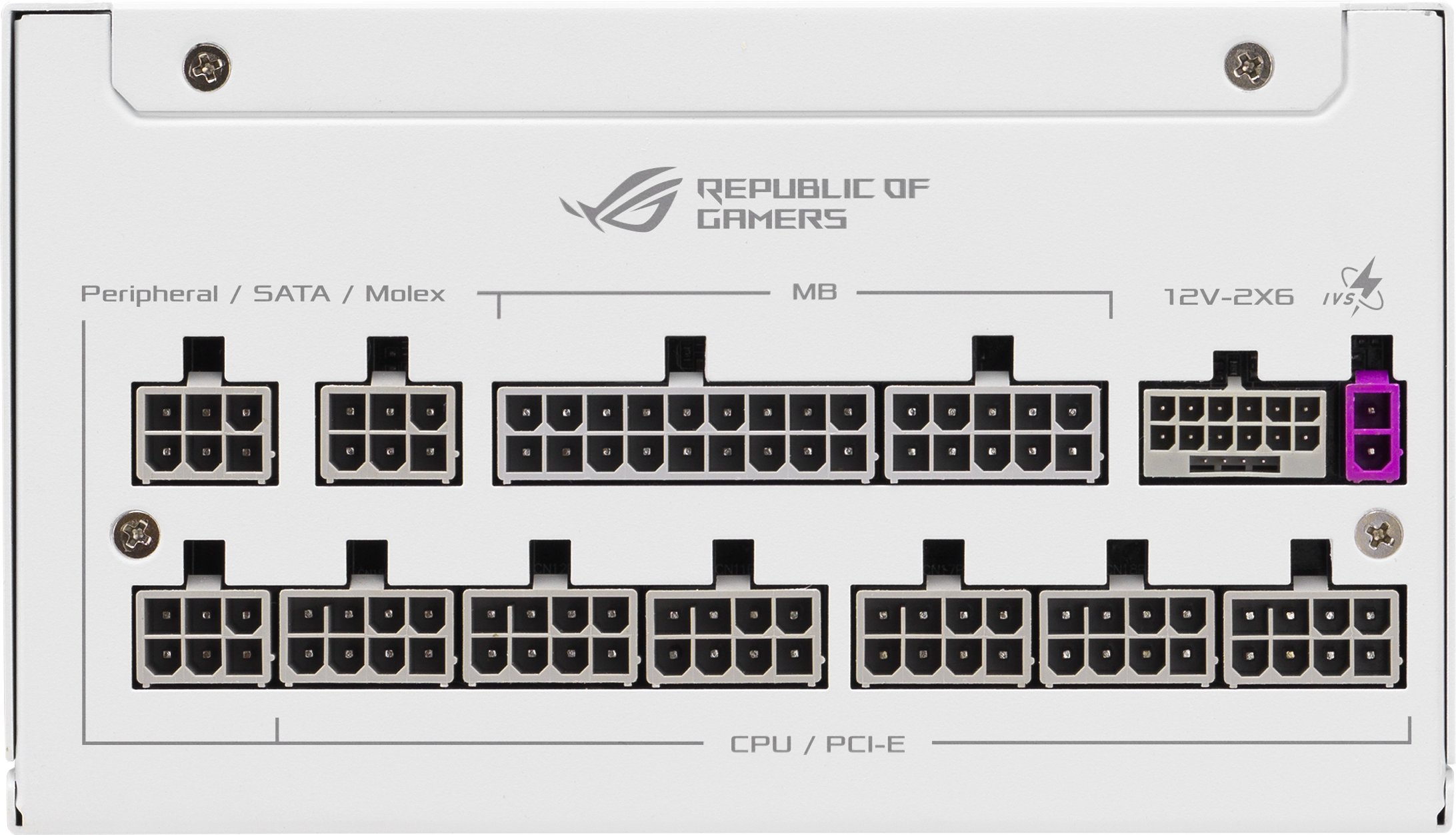 Напојување ASUS ROG Strix 1000P Gaming, 1000 W, 80 Plus Platinum, бело