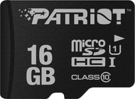 Kartë MicroSDHC Patriot LX Series, 16 GB, Class 10, e zezë