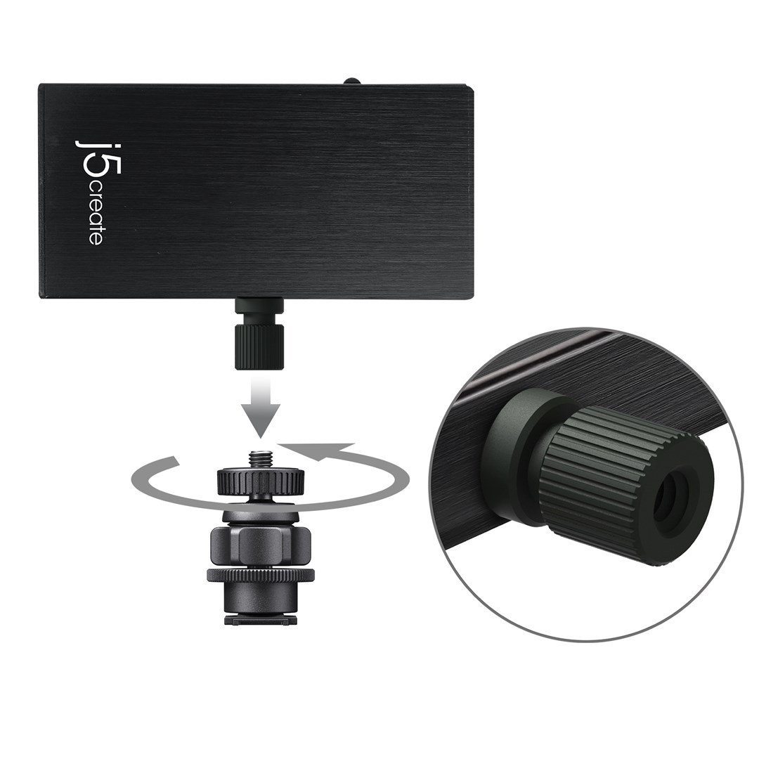 Përshtatës për kamerë J5create JVA02, HDMI në USB-C, 1080p, i hirtë