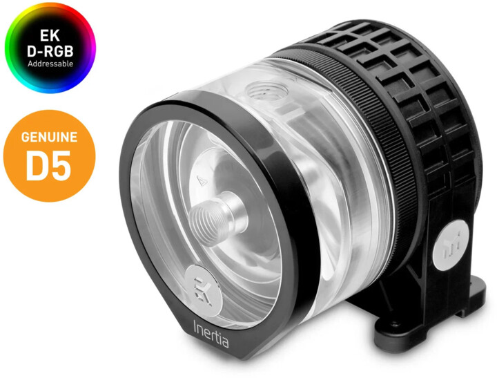 Pompë EK Water Blocks EK-Quantum Inertia D5 PWM D-RGB - Plexi