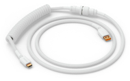 Kabllo tastiere Glorious Coiled USB C Artisan Braided, aviator 5 pin, Ghost White