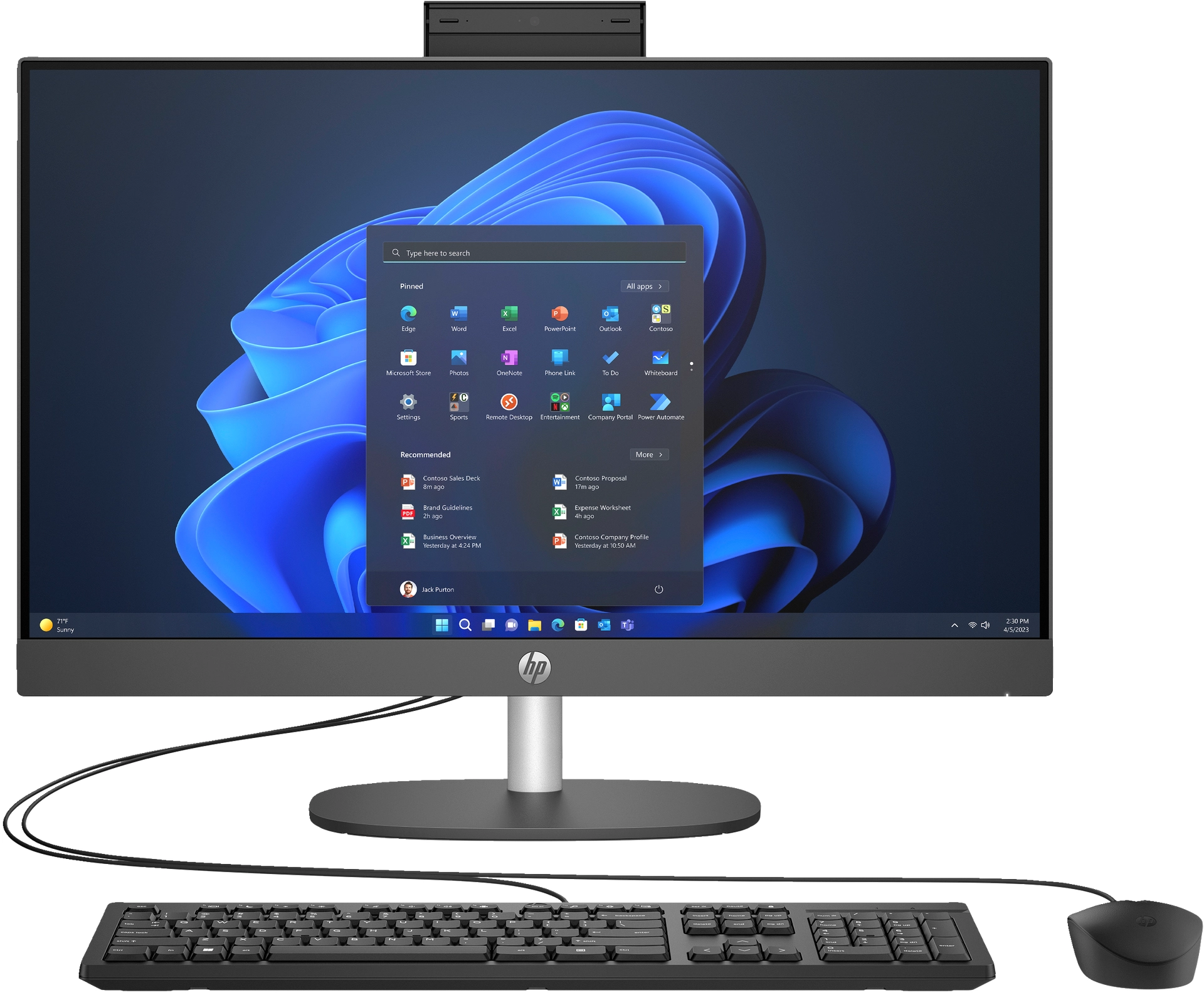 Kompjuter All in-one HP ProOne 240 G10, 23.8'', 16GB, 513GB SSD, i hirtë